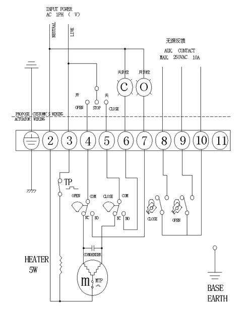 電動閥門接線原理圖 電動閥門接線原理圖